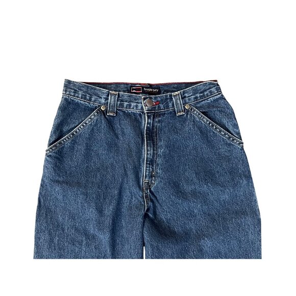 Vintage Bugle Boy Jeans Boys 14 Husky Carpenter Blue Denim 100% Cotton Y2K - Picture 5 of 15